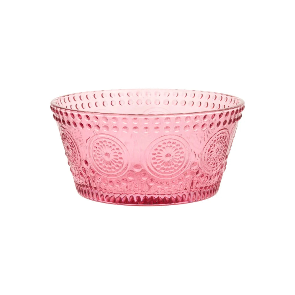12 Oz Codi Glass Bowl Pink