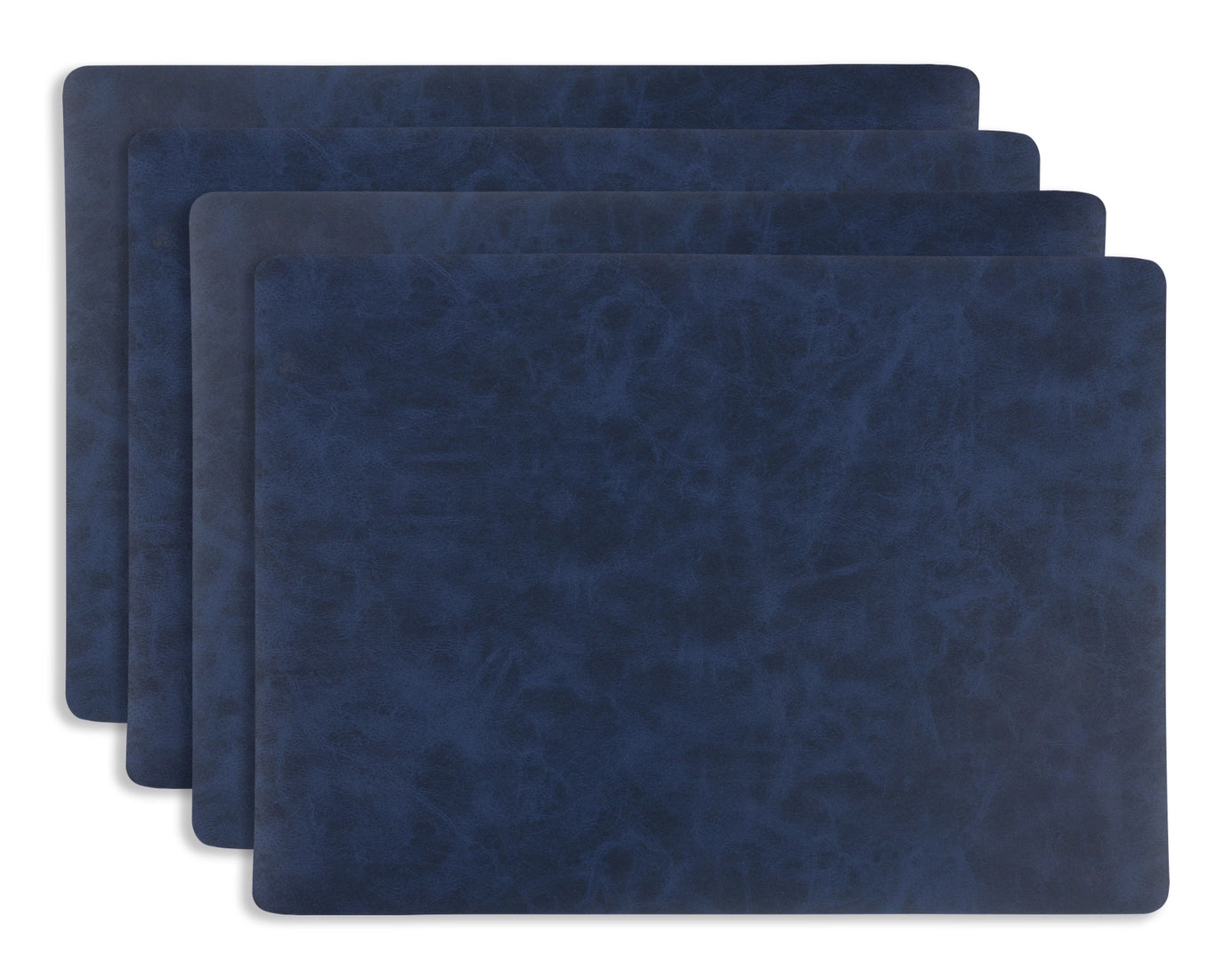 13"x18" Santiago Faux Leather Placemat, Blue