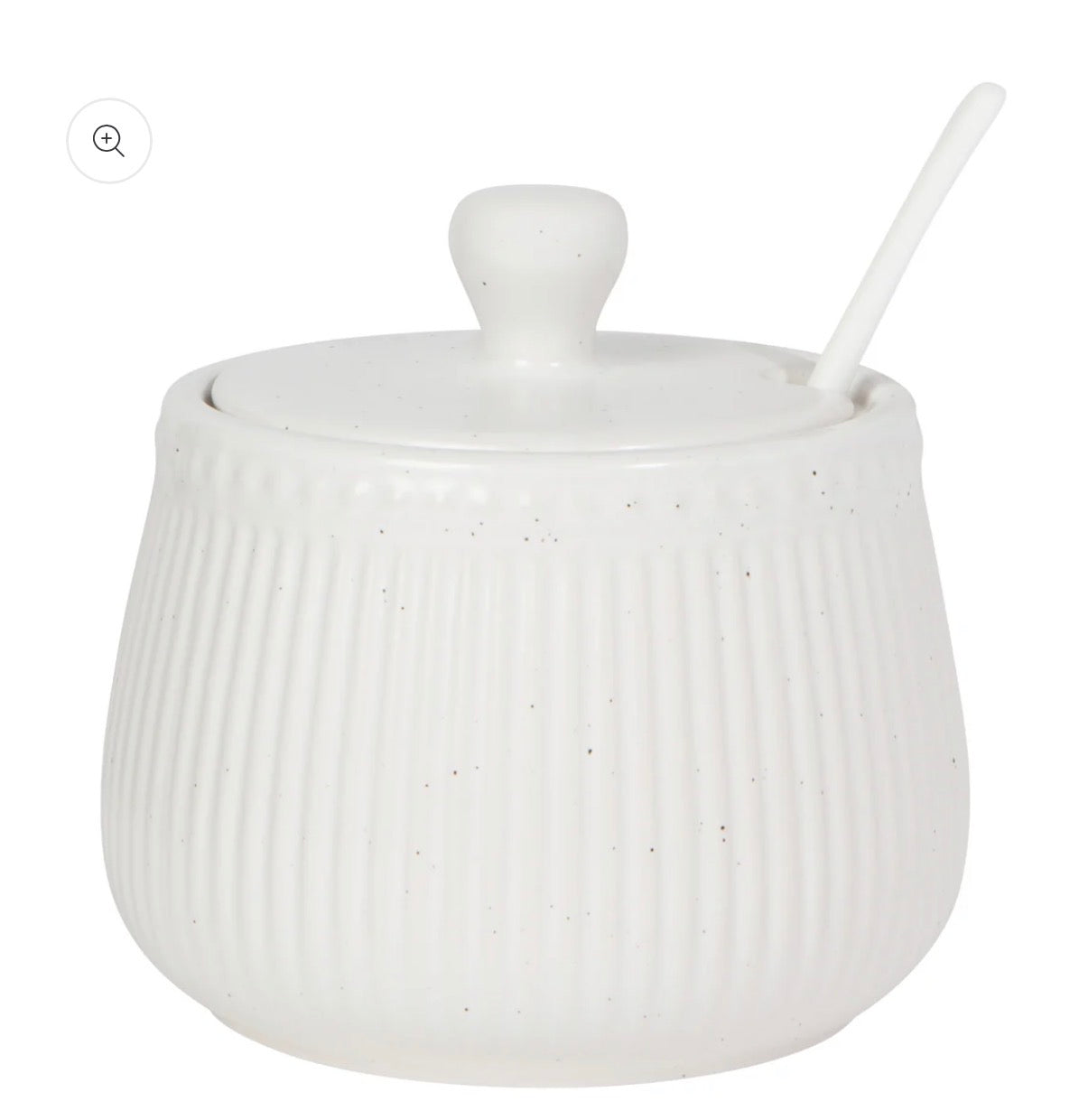 Sugar Pot, White