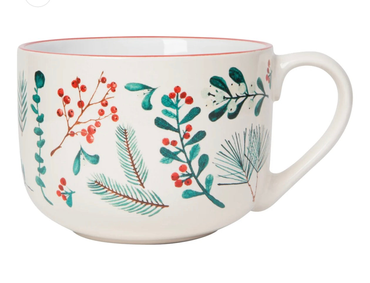 Latte Mug, Winterberry