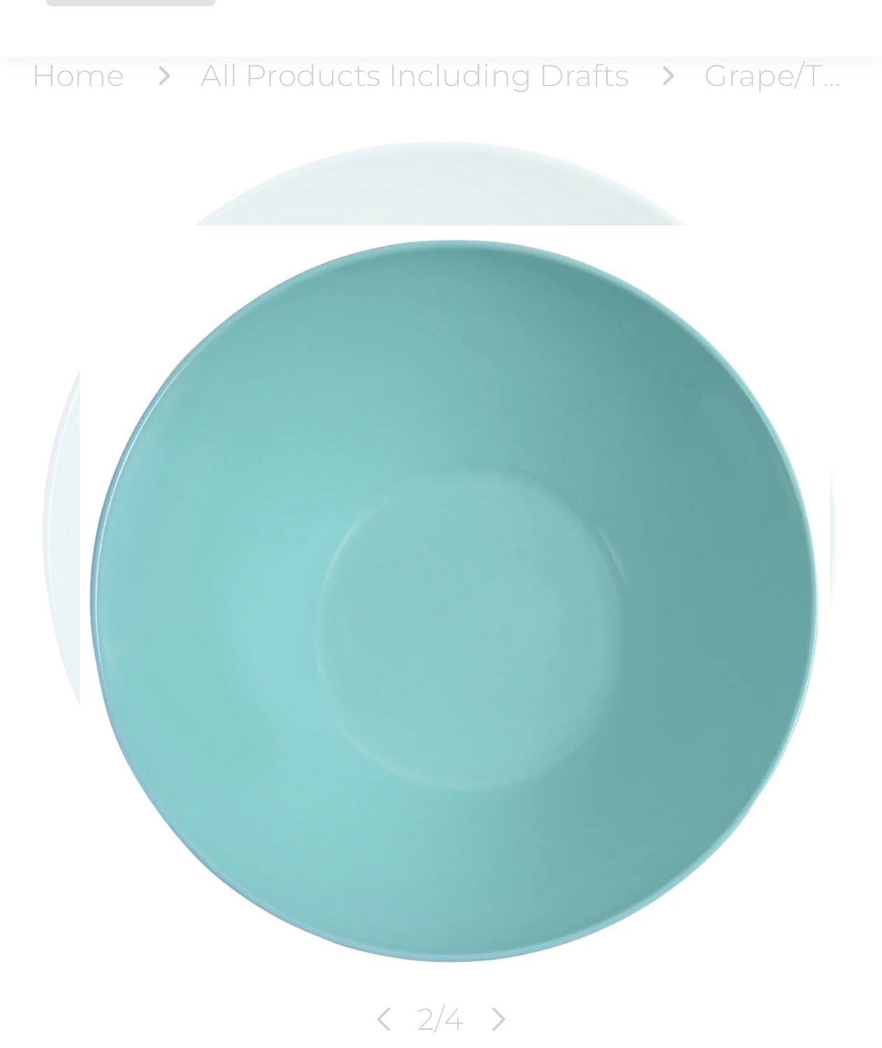 12.5 Salad Bowl, Grape/ Turquoise