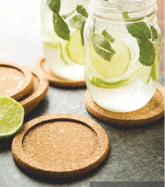 Cork Coasters Set/6