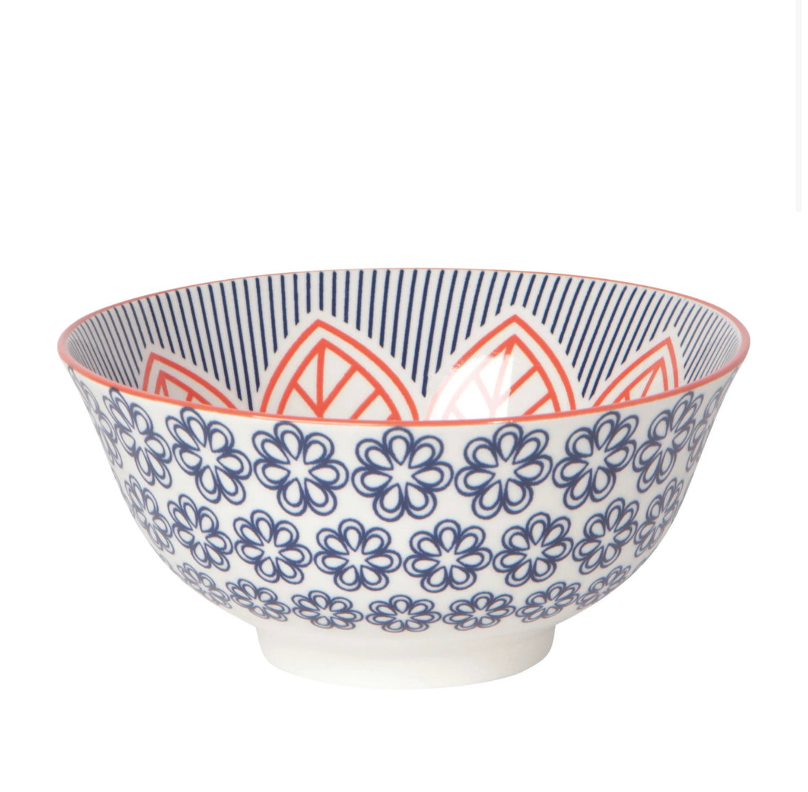 Red Floral 6" Bowl