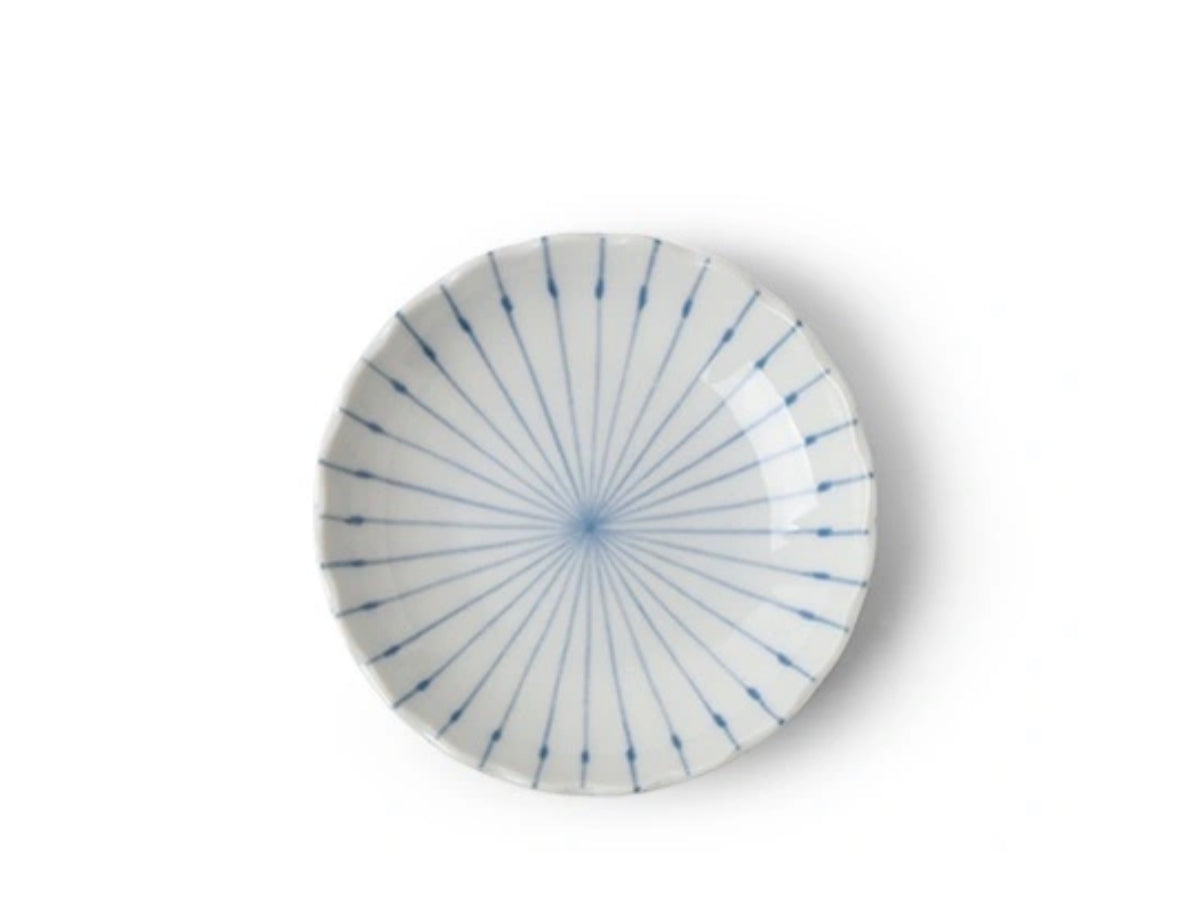 4" Kasa Blue Lines Plate