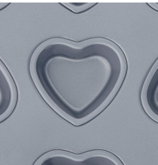 Mini Heart Muffin Pan