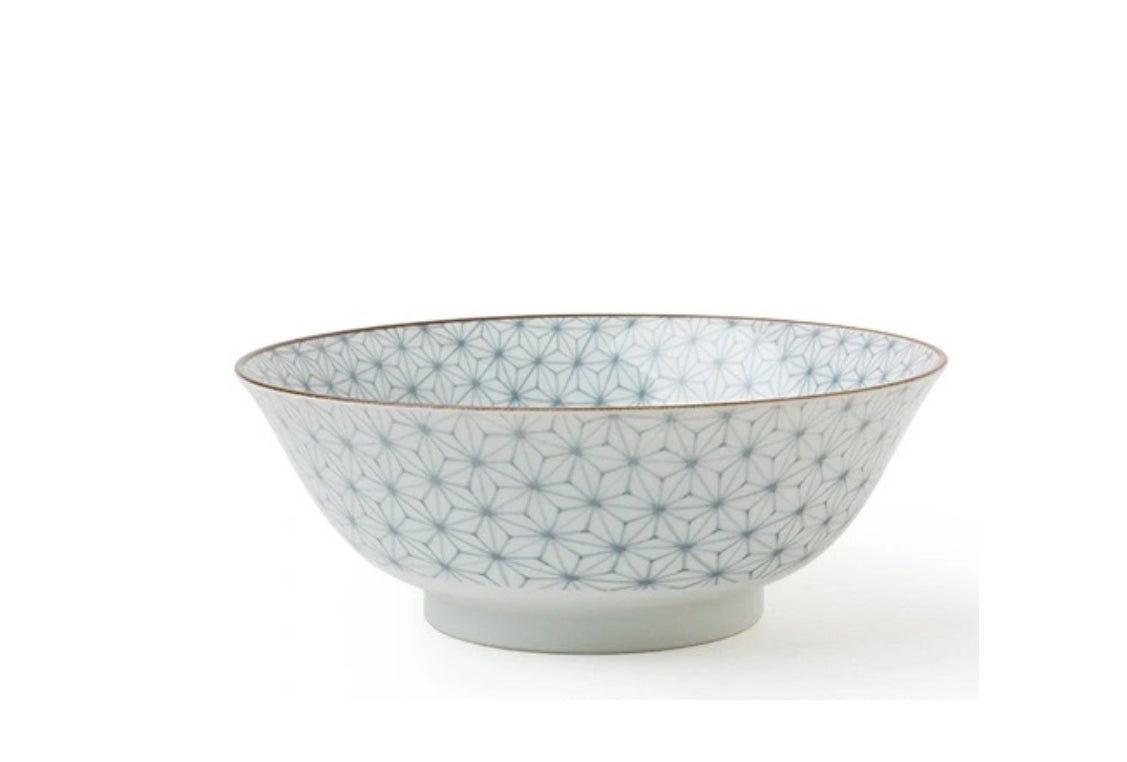 7" Asanoha Gray Bowl