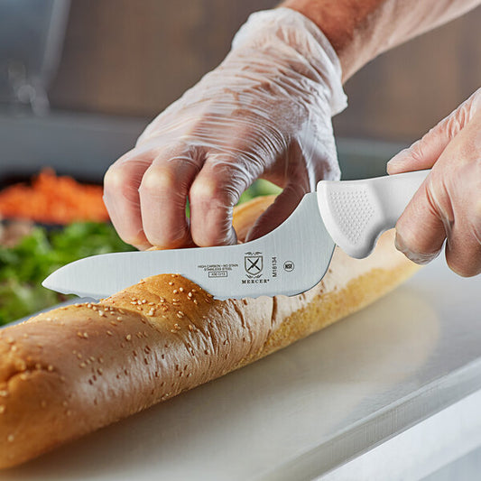 Ultimate White 6" Offset Bread Knife