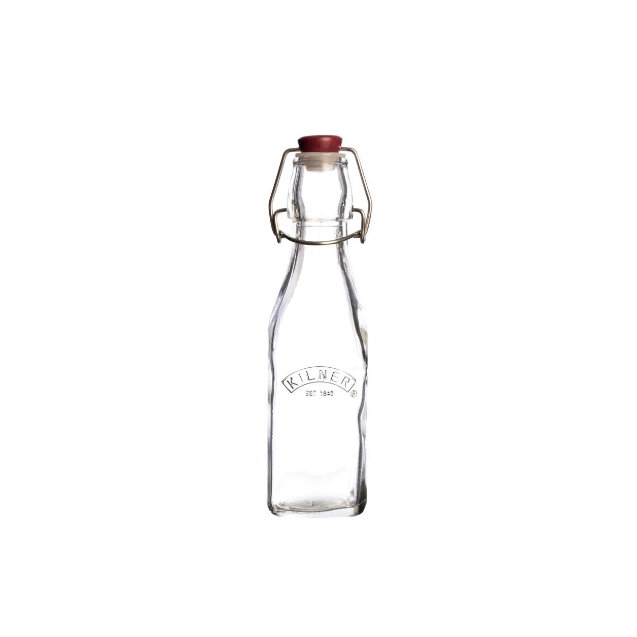 Square 9 oz Clip Top Bottle