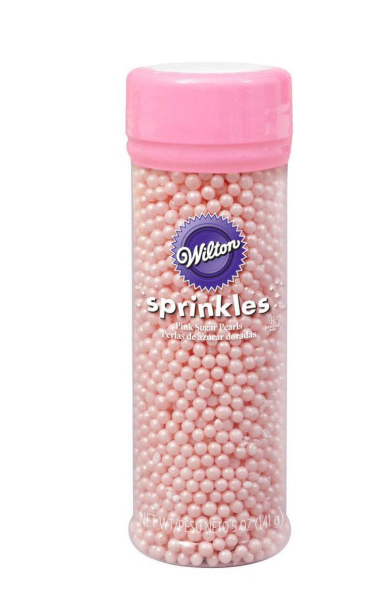 Pink Sugar Pearls 5 oz