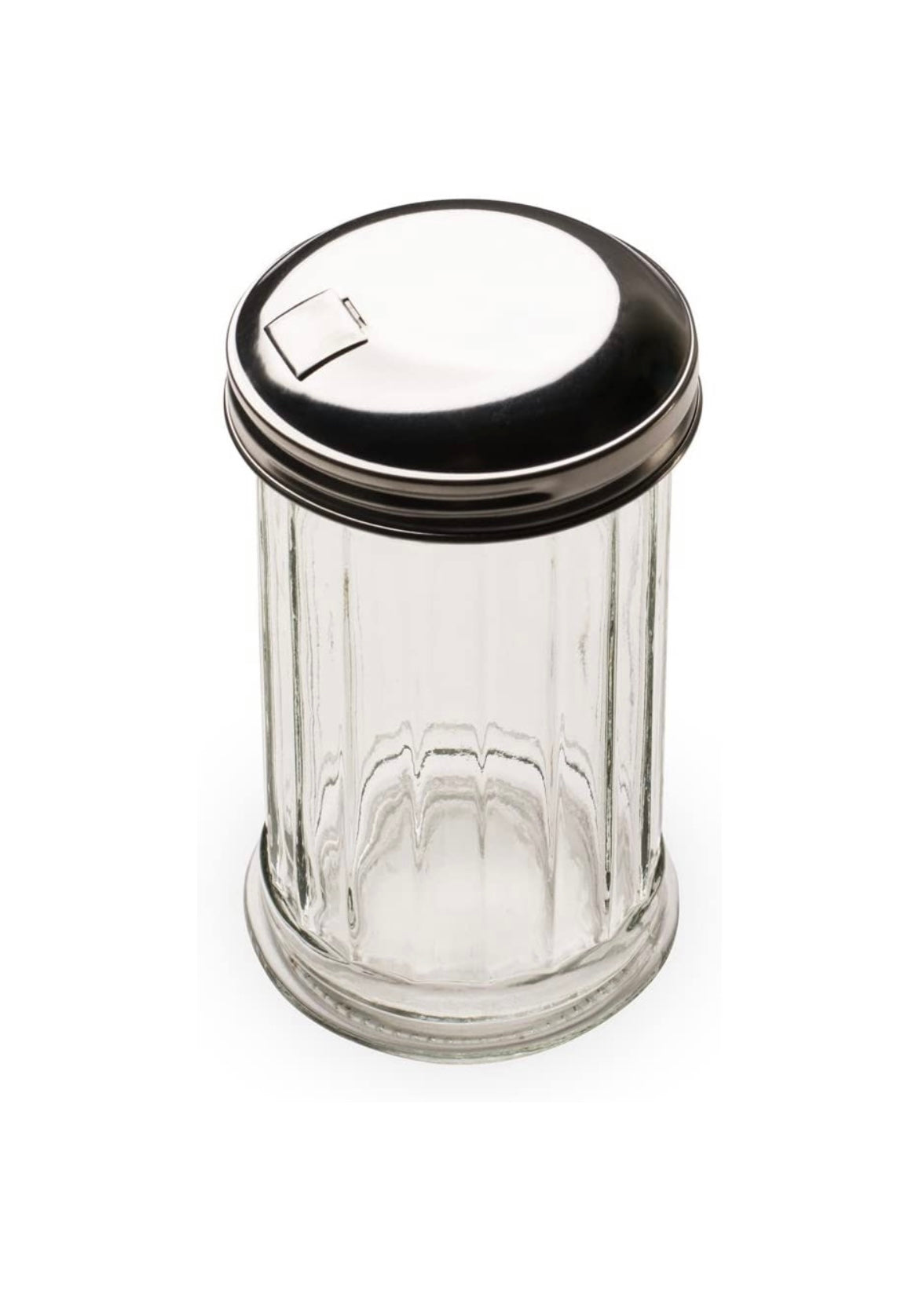 Glass Sugar Shaker w/ss lid