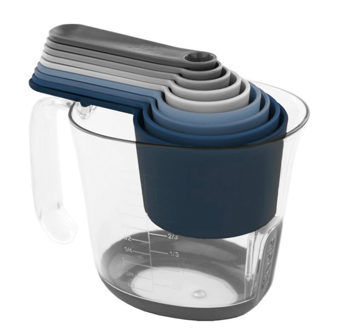 Blue Magnetic Measure Cups Set