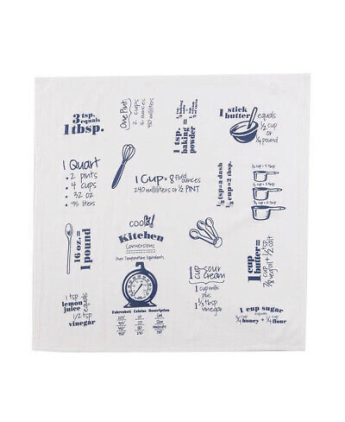Krinkle Flour Sack Towel, Cobalt