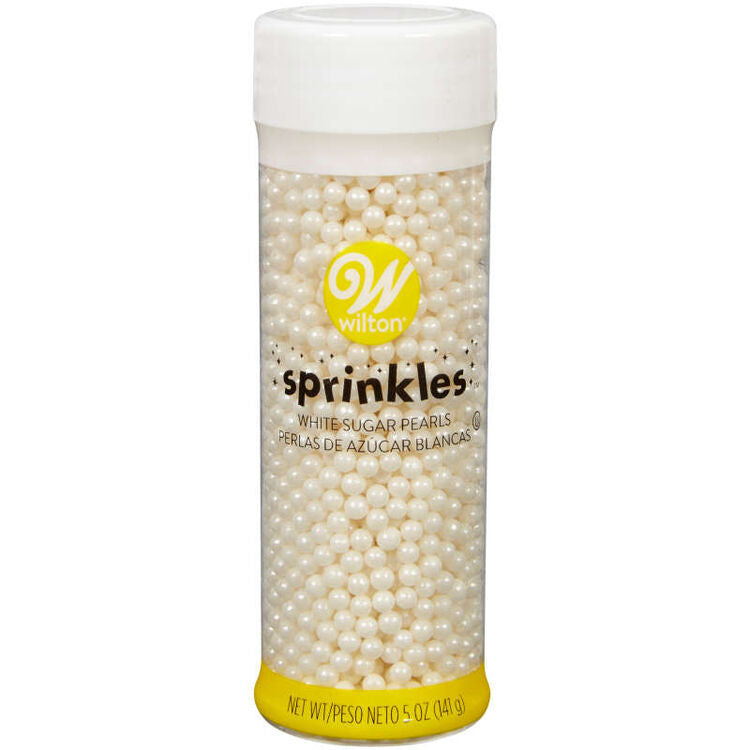 White Sugar Pearls 5 oz