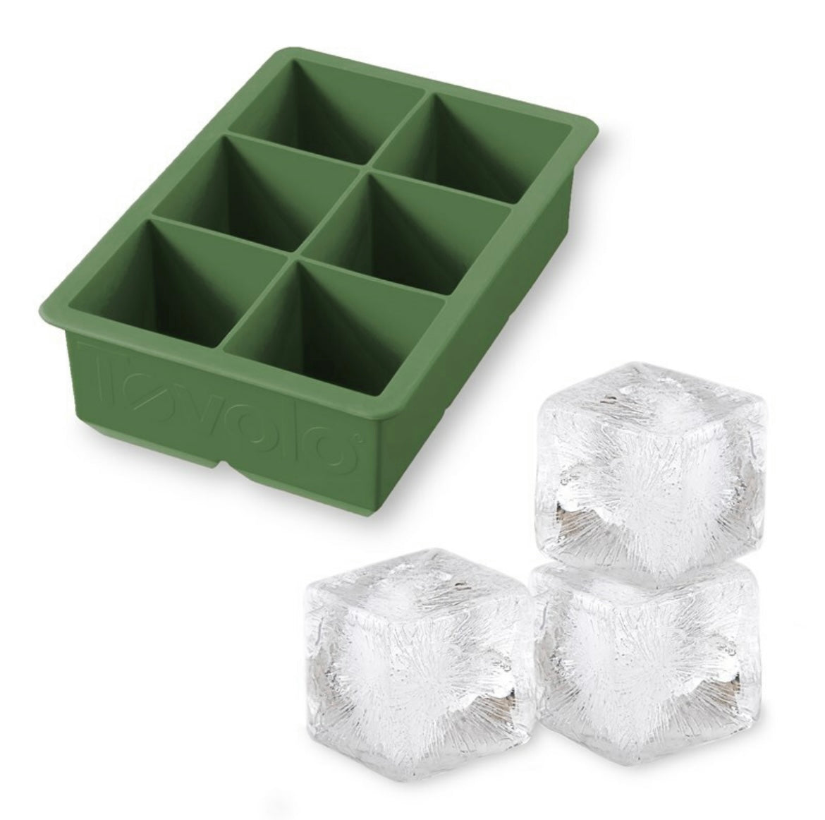 King Cube Ice Tray Green