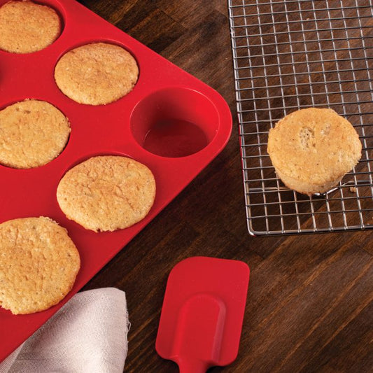 Silicone Muffin Pan, 12 Cup