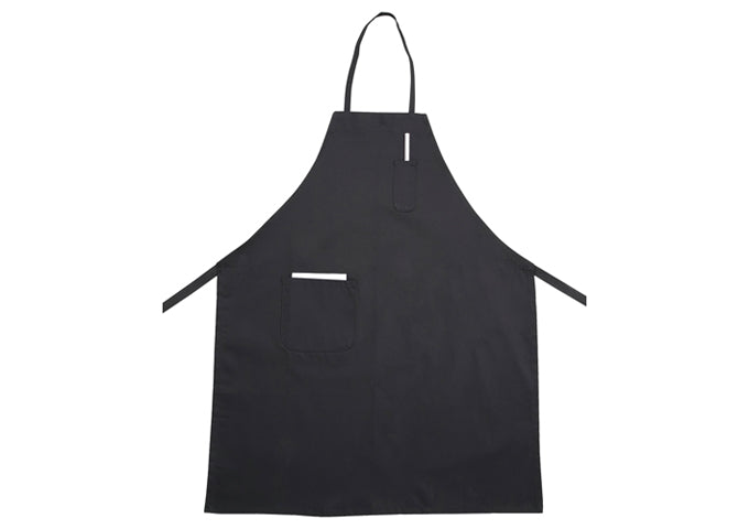Full Length Bib Apron w Pckt BK