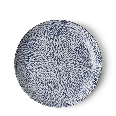 8.5" Aizome Mums Plate