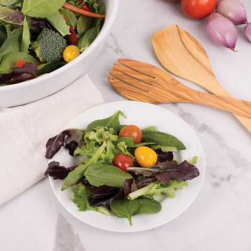 Salad Server Set Olive Wood