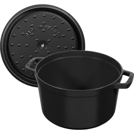 Staub 5 Qt Tall Cocotte Black