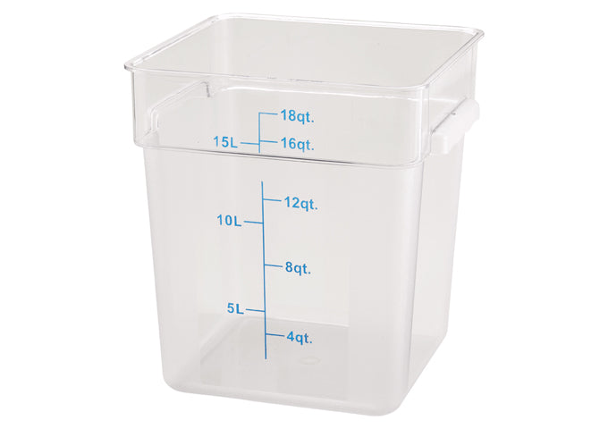 18 Qt Sq. Storage Bin clear