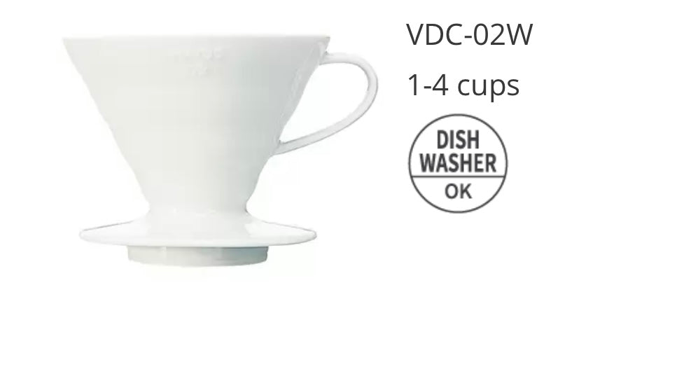 #2 White Ceramic Coffee Dripper