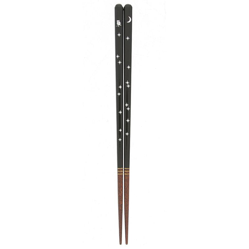 Black Owl/ Moon/ Stars Chopstick