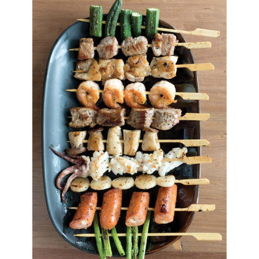 Flat Bamboo Skewers 100/pk