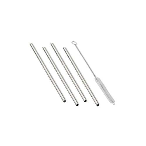 Straight 18/8 Straws w brush