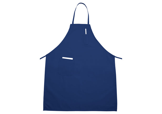 Full Bib Apron w pckt Blue
