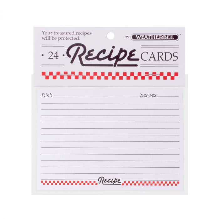 Recipe Cards. 3"x5"
