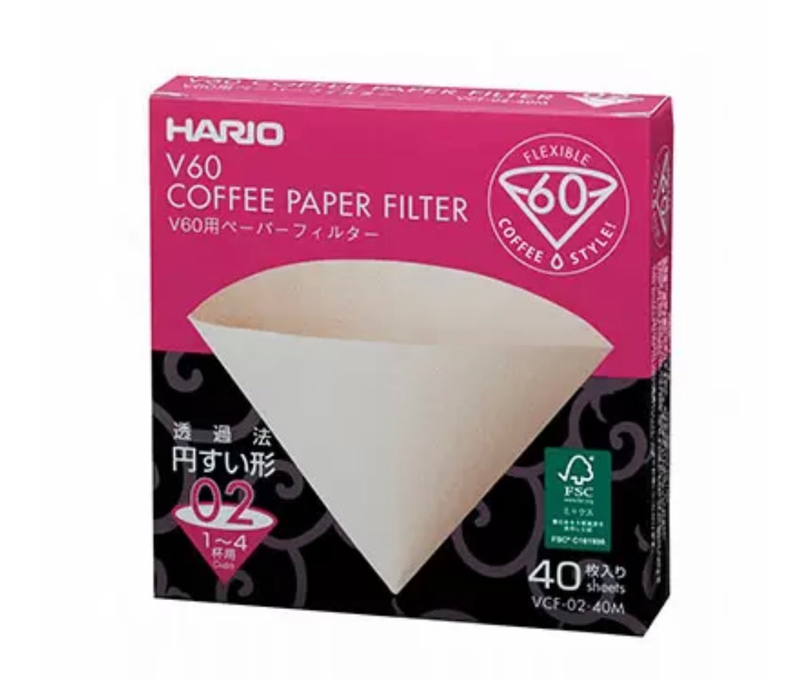 V60 #2 Paper Filter 40ctM