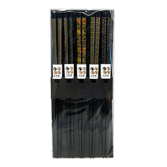 Black & Gold Chopsticks 5ct