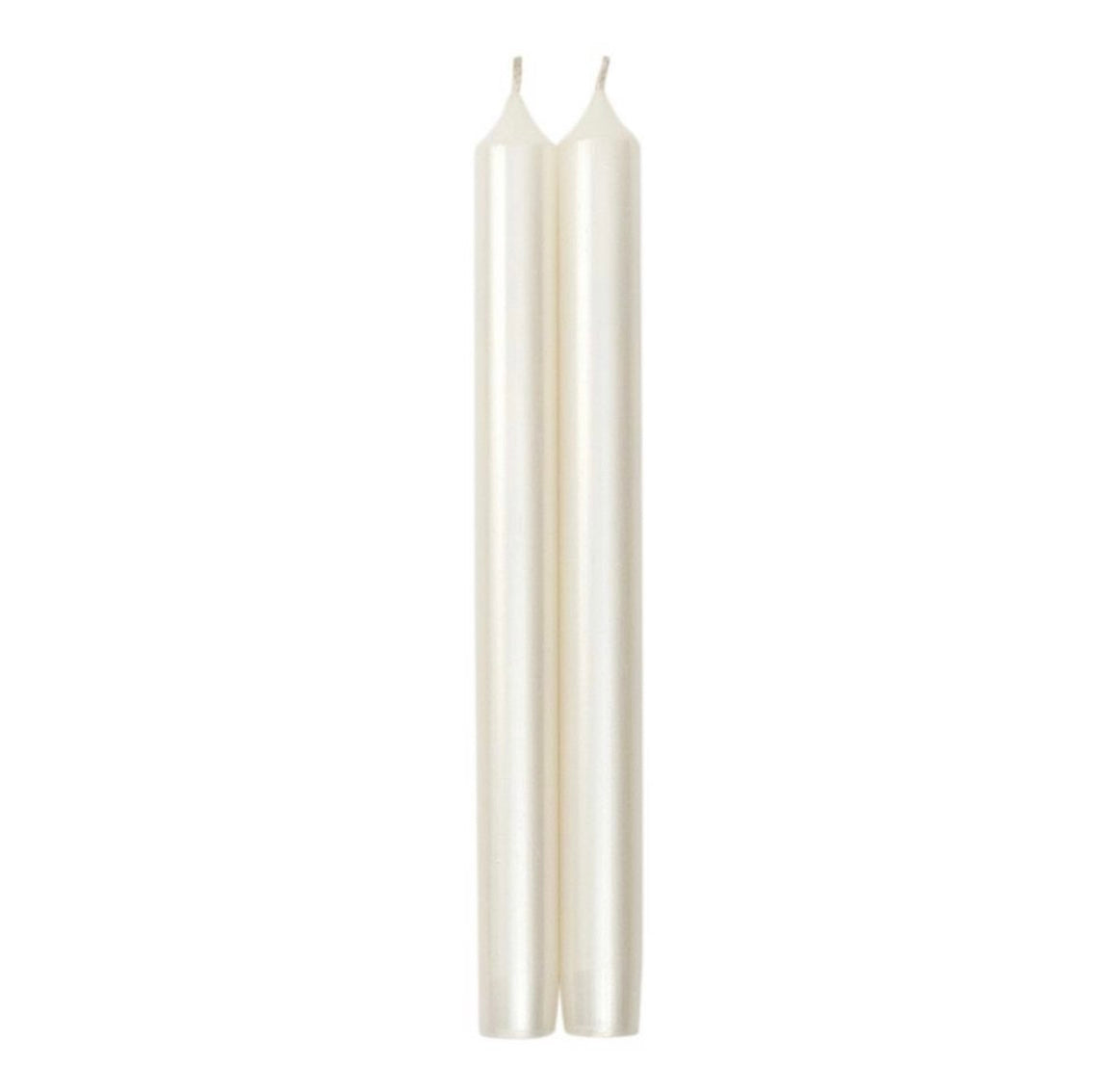 10" White Pearlescent Candle