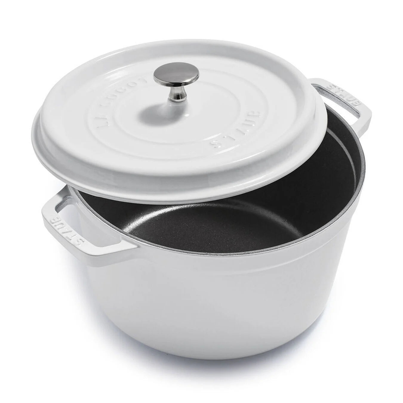 Staub 5 QT Tall White Cocotte