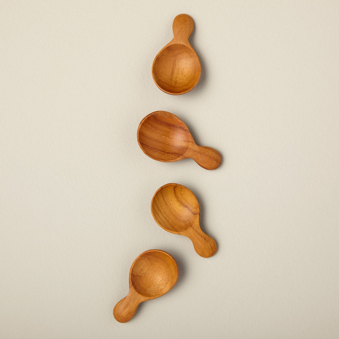 Teak Round Scoop Mini
