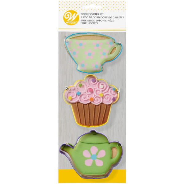 Tea Party Cookie Cutter 3pc Set
