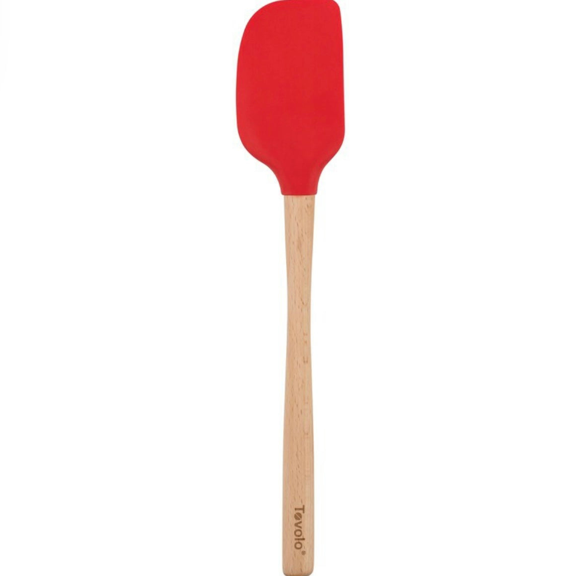 Red Flex Wood Handle Spatula