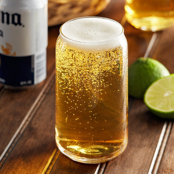 Arcoroc Beer Can Glass 16oz