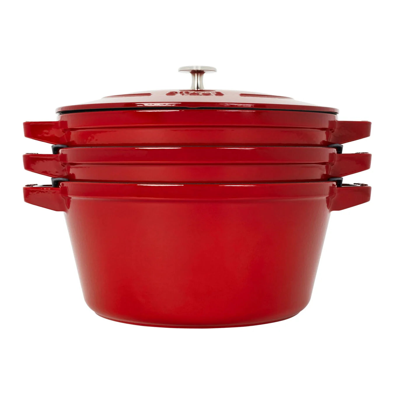 Staub Stackable 4 Pc Set Cherry