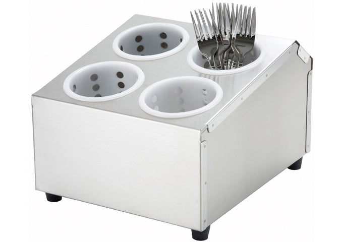 Cutlery Tray SS 4 Hole 2 Tier