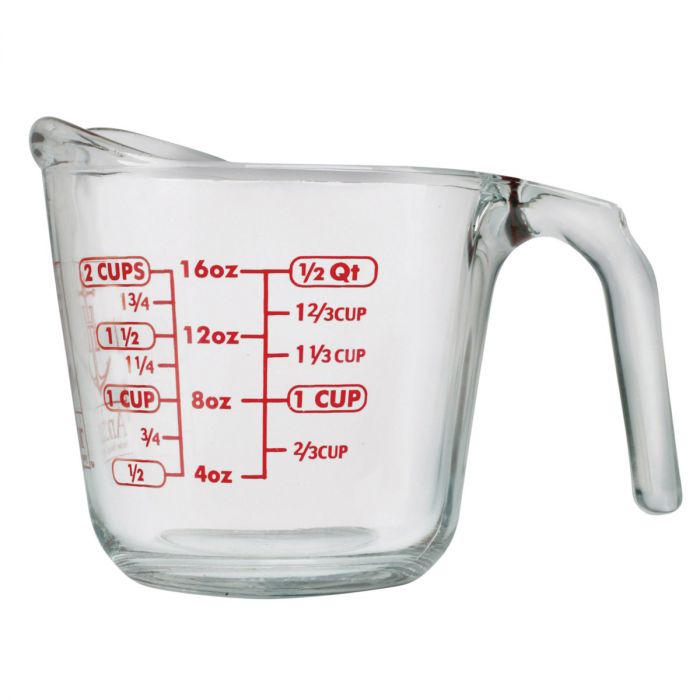 2 Cup Glass Measuring Cup – Indulge Kitchen Supplies