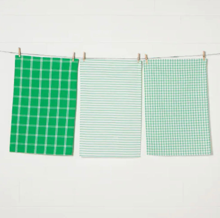 Tic Tac Toe Dishtowels- Greenbriar