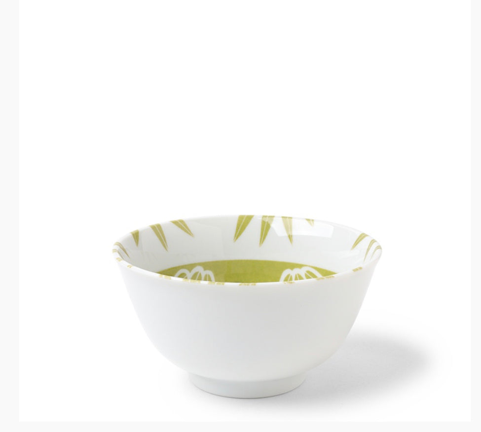 Panda Green Bowl 5"