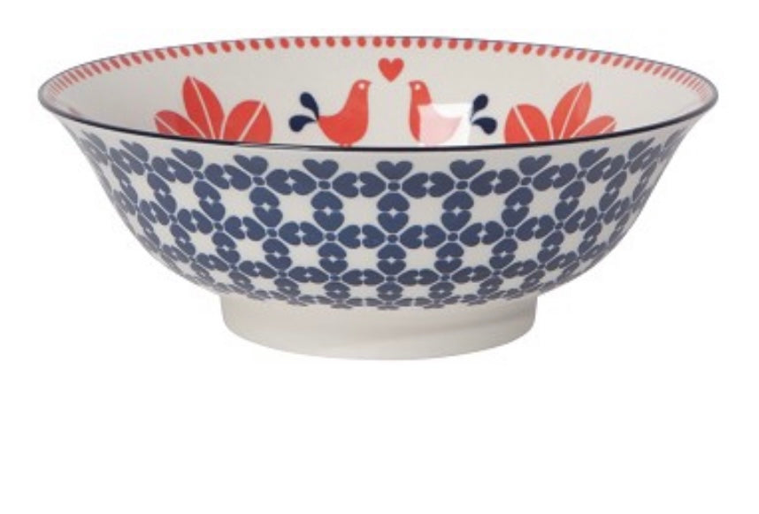 Navy Bird 8" Bowl