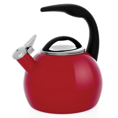 Tea Kettle Enamel On Steel Chilli Red 2 Qt