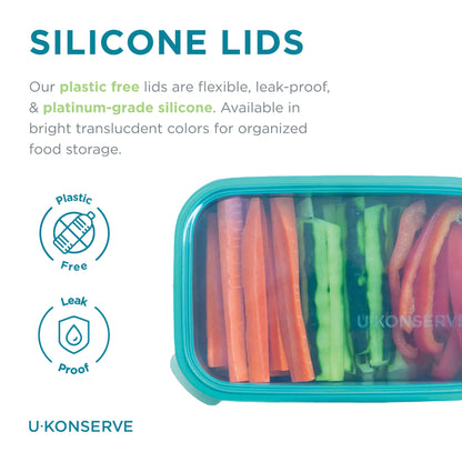 45oz Rectangle Container, Island Teal