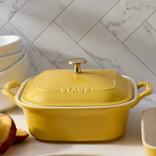 Staub Ceramic Baking Dish, Citron