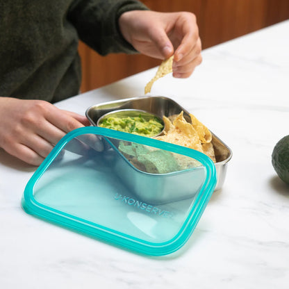 45oz Rectangle Container, Island Teal