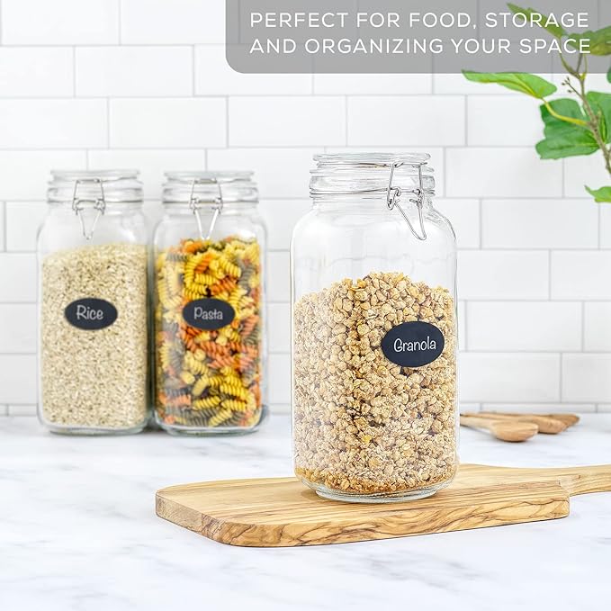 78oz Glass Clip Top Storage Jar