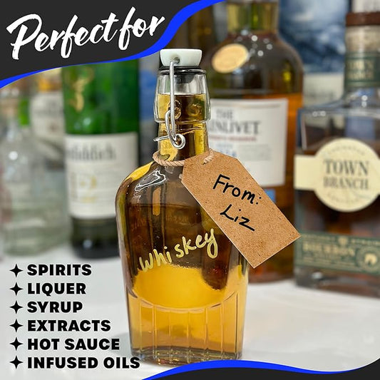 Swing Top Glass Flask Bottle 8.5oz